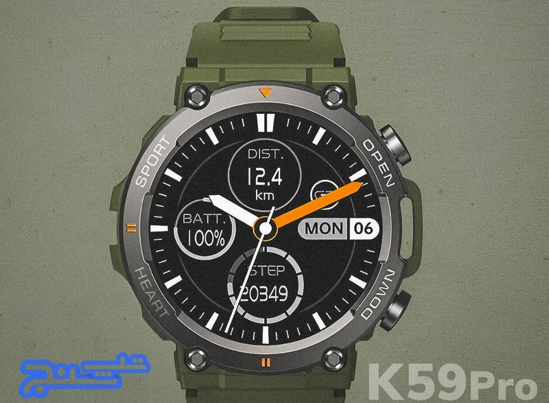 ساعت هوشمند مدل K59pro با بند سیلیکونی